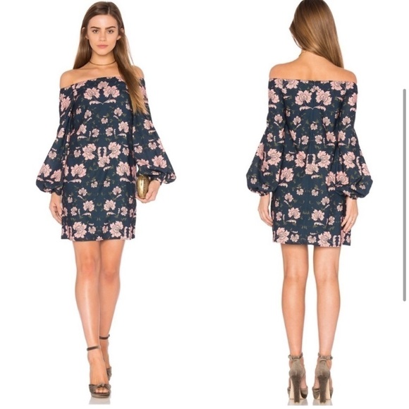 NEW KEEPSAKE Celestial Mini Dress in Paisley Dark Floral - Picture 2 of 9